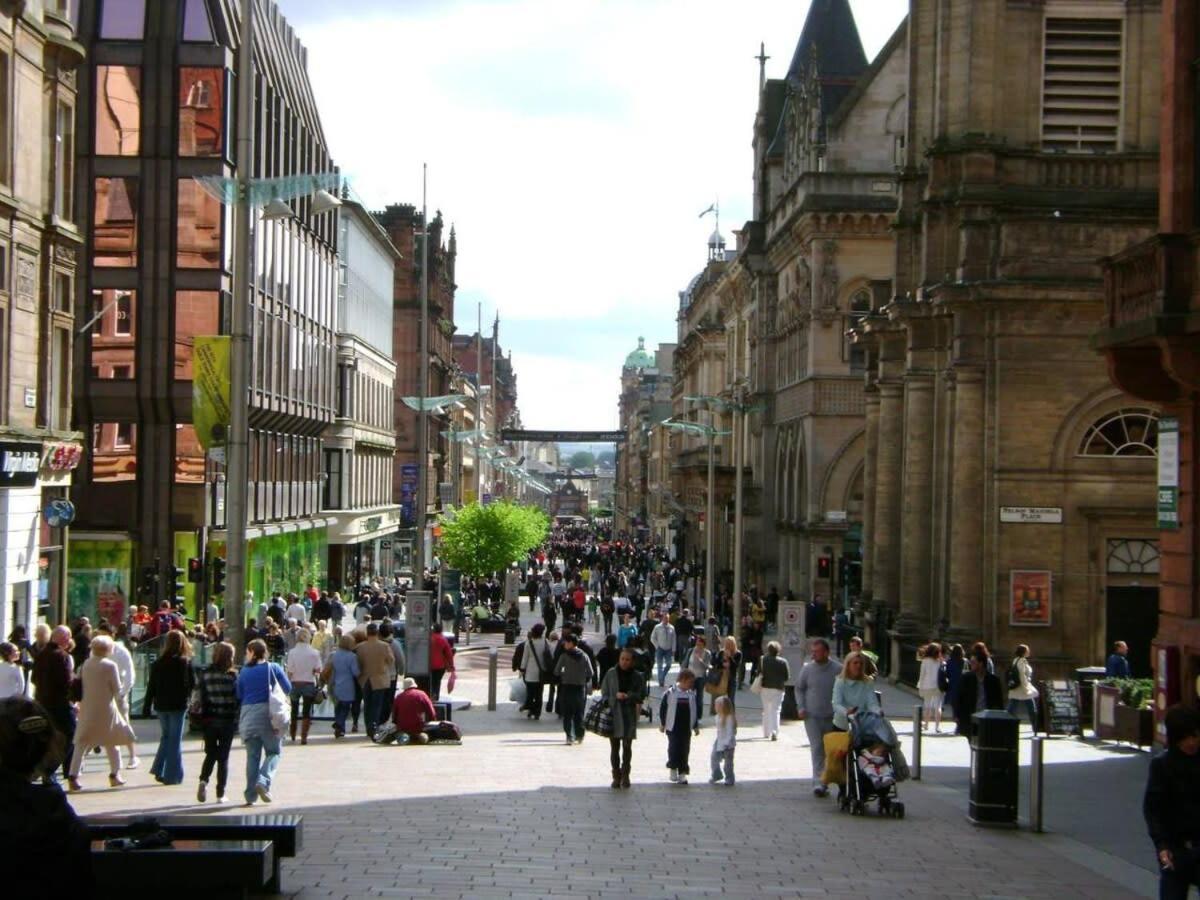 City Centre Apartment W Parking & Hyperoptic Wifi Glasgow Eksteriør billede