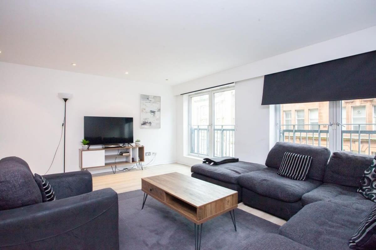 City Centre Apartment W Parking & Hyperoptic Wifi Glasgow Eksteriør billede