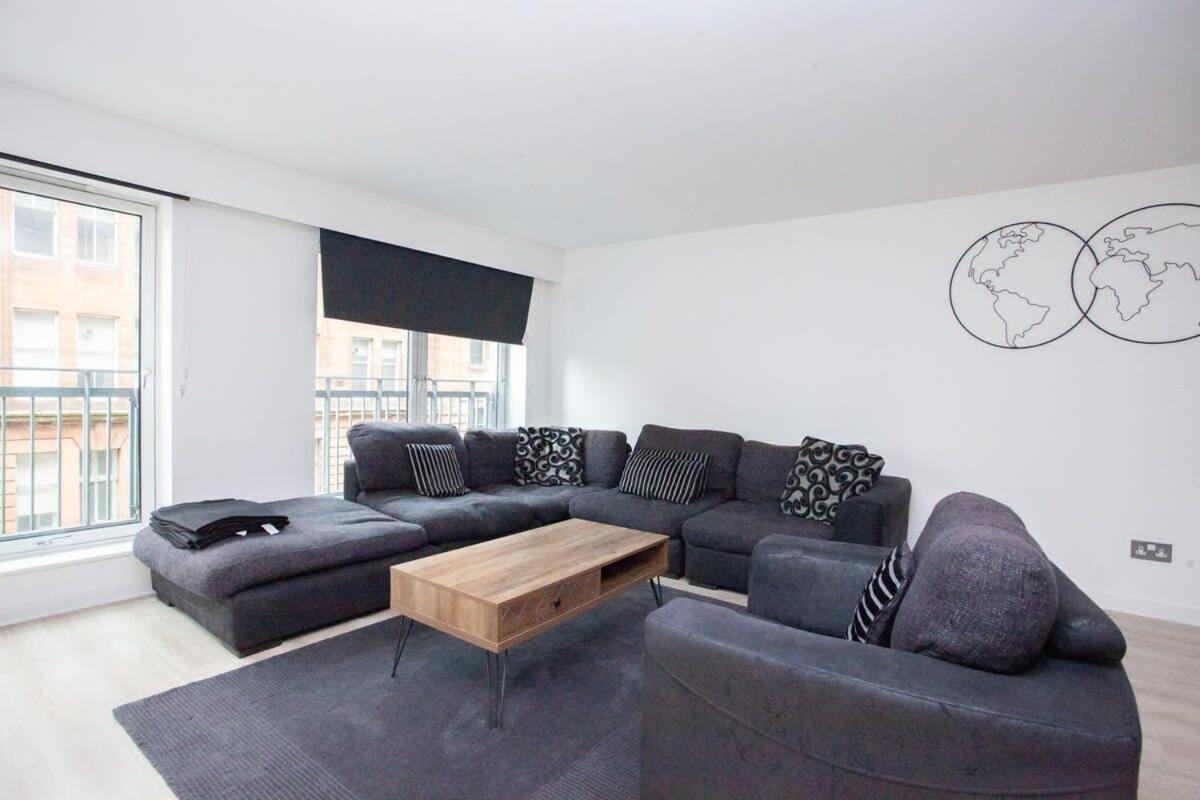 City Centre Apartment W Parking & Hyperoptic Wifi Glasgow Eksteriør billede